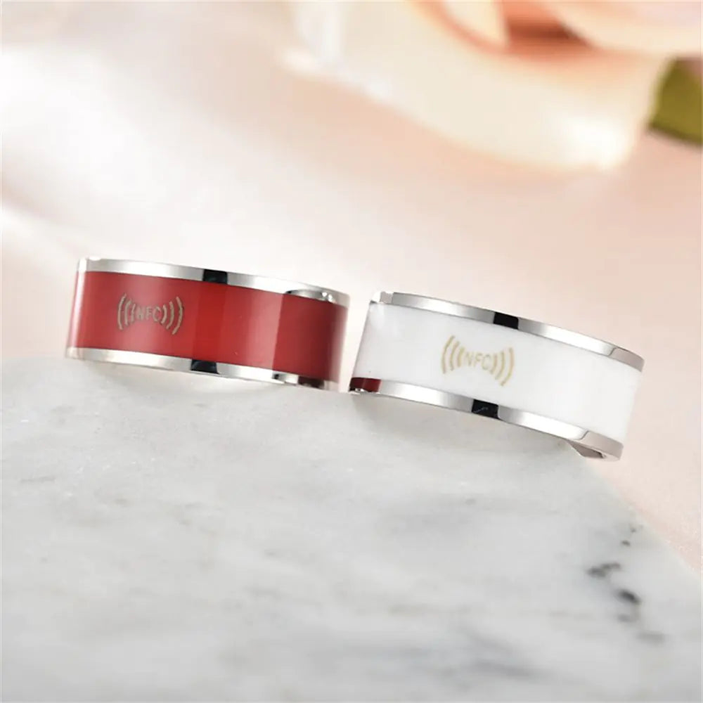 NFC Wearable Smart Ring for Mobile Phone Labeling