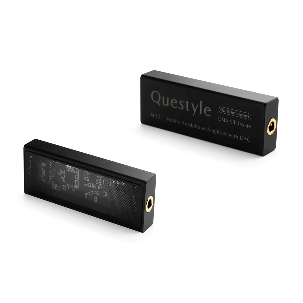 Questyle M12i HiFi Headphone Amplifier [MFi Certified] Portable USB DAC Lossless Mini Audio Amps Supports PCM 768kHz/DSD512 with 3.5mm Outputs High Resolution for Smartphones/PC/Laptops